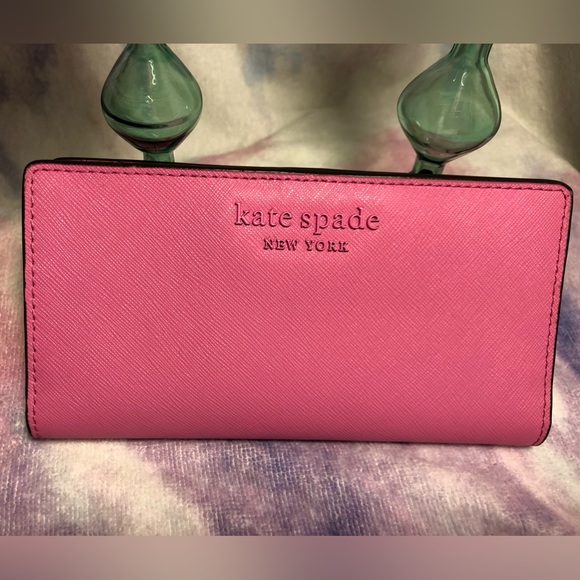 Kate spade pink on pink snap wallet - Picture 8 of 12